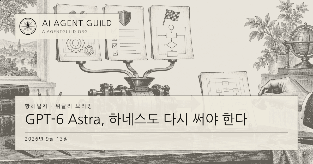 작업 도구, 보호 규칙과 완료 조건을 나타내는 세 문서가 계산 장치로 연결되고 사람이 완성된 설계도를 승인하는 동판화